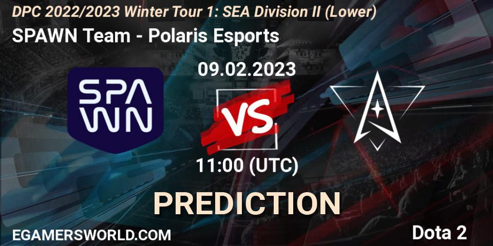 SPAWN Team vs Polaris Esports: Betting TIp, Match Prediction. 10.02.23. Dota 2, DPC 2022/2023 Winter Tour 1: SEA Division II (Lower)
