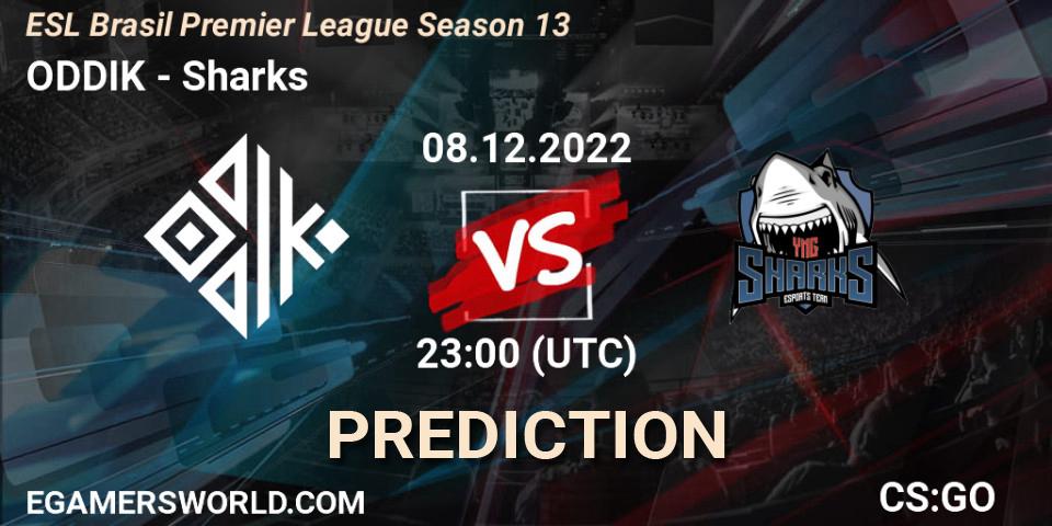 ODDIK vs Sharks: Betting TIp, Match Prediction. 08.12.22. CS2 (CS:GO), ESL Brasil Premier League Season 13