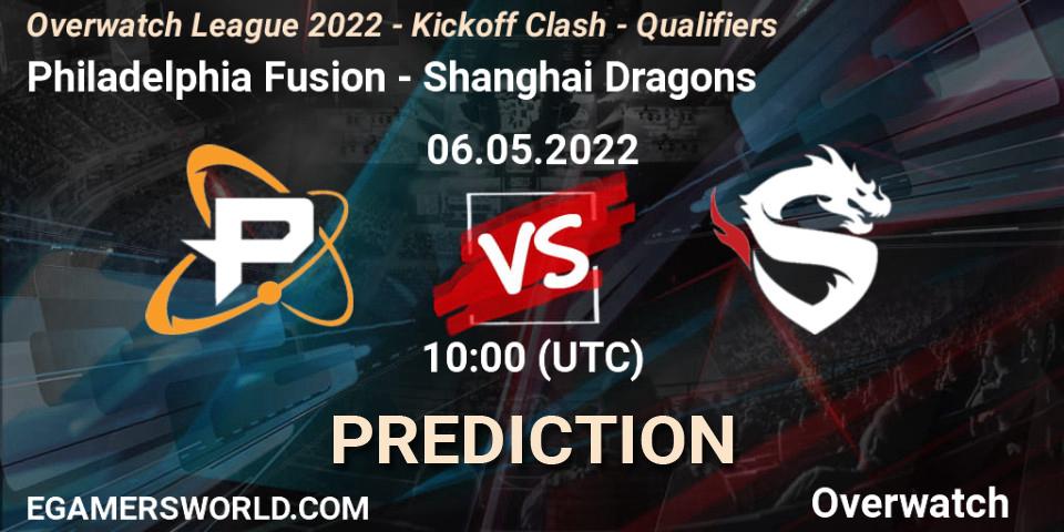 Philadelphia Fusion vs Shanghai Dragons: Betting TIp, Match Prediction. 20.05.22. Overwatch, Overwatch League 2022 - Kickoff Clash - Qualifiers