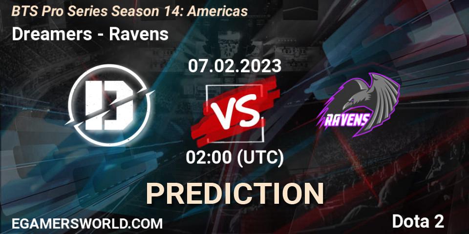 Dreamers vs Ravens: Betting TIp, Match Prediction. 09.02.23. Dota 2, BTS Pro Series Season 14: Americas