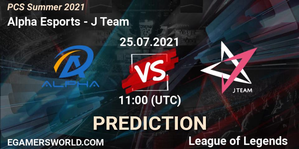 Alpha Esports vs J Team: Betting TIp, Match Prediction. 25.07.21. LoL, PCS Summer 2021