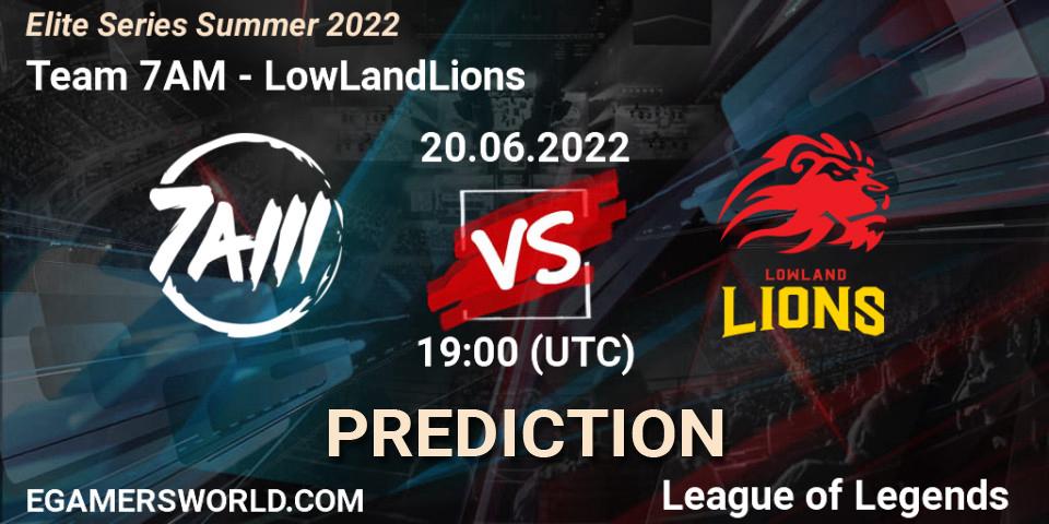 Team 7AM vs LowLandLions: Betting TIp, Match Prediction. 20.06.22. LoL, Elite Series Summer 2022