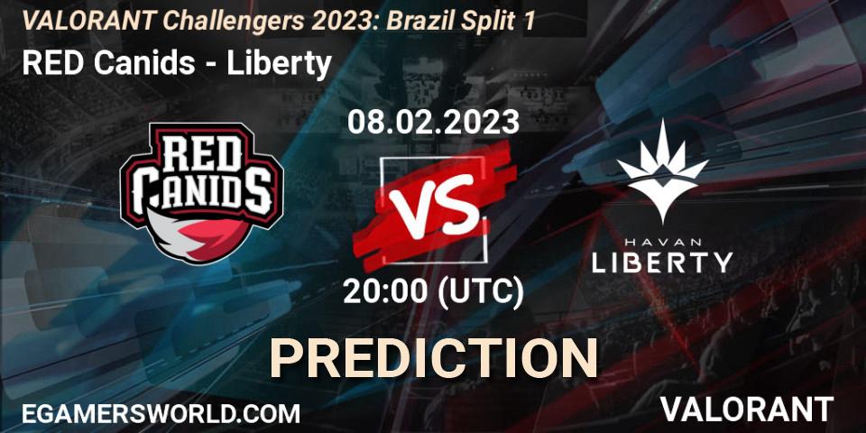 RED Canids vs Liberty: Betting TIp, Match Prediction. 08.02.23. VALORANT, VALORANT Challengers 2023: Brazil Split 1