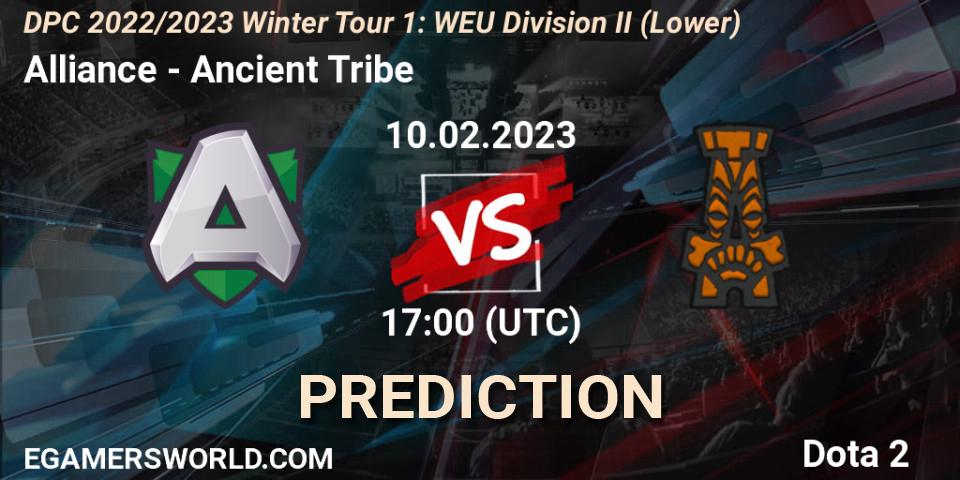 Alliance vs Ancient Tribe: Betting TIp, Match Prediction. 10.02.23. Dota 2, DPC 2022/2023 Winter Tour 1: WEU Division II (Lower)