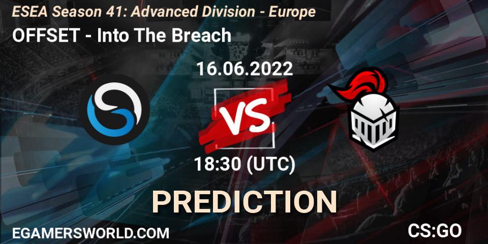 OFFSET vs Into The Breach: Betting TIp, Match Prediction. 16.06.22. CS2 (CS:GO), ESEA Season 41: Advanced Division - Europe