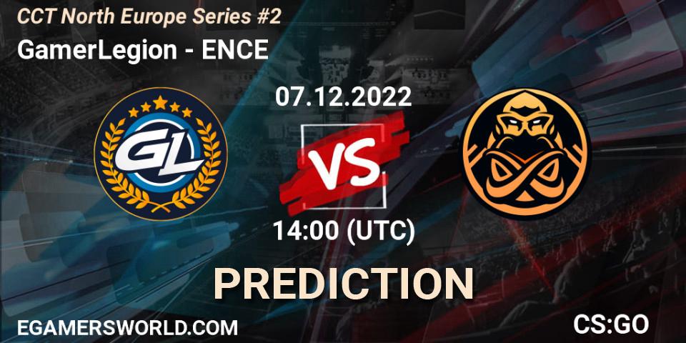 GamerLegion vs ENCE: Betting TIp, Match Prediction. 07.12.22. CS2 (CS:GO), CCT North Europe Series #2
