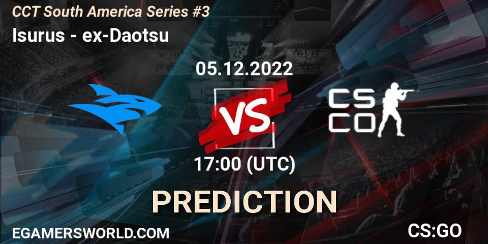 Isurus vs ex-Daotsu: Betting TIp, Match Prediction. 05.12.22. CS2 (CS:GO), CCT South America Series #3