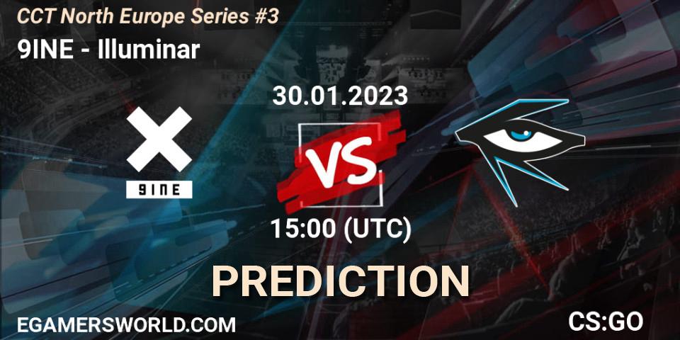 9INE vs Illuminar: Betting TIp, Match Prediction. 30.01.23. CS2 (CS:GO), CCT North Europe Series #3