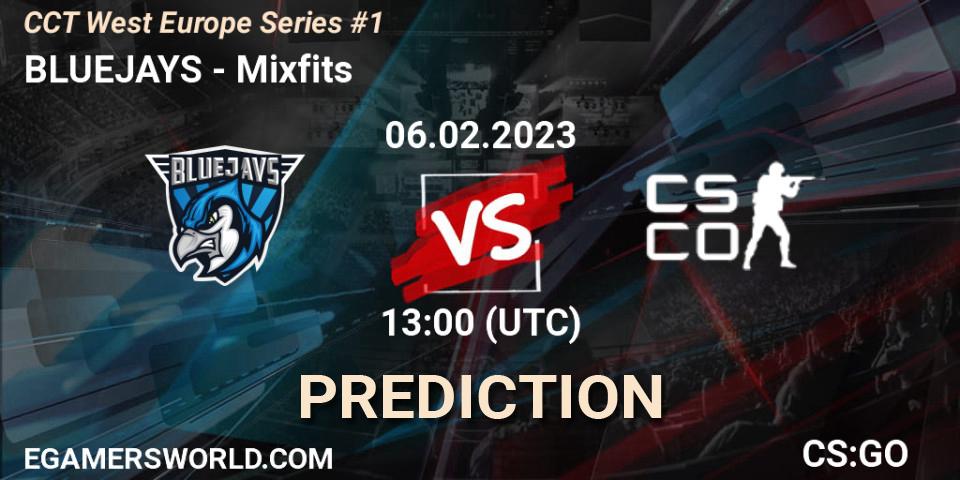 BLUEJAYS vs Mixfits: Betting TIp, Match Prediction. 06.02.23. CS2 (CS:GO), CCT West Europe Series #1