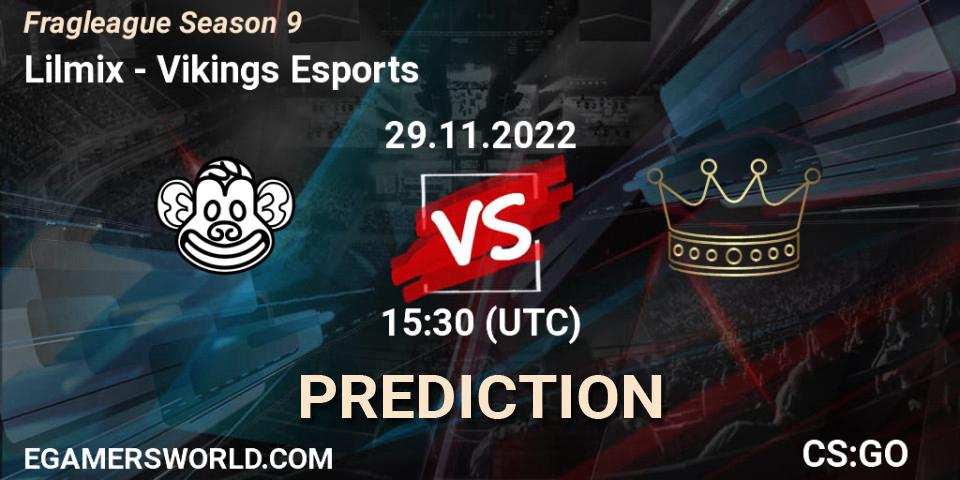 Lilmix vs Vikings Esports: Betting TIp, Match Prediction. 29.11.22. CS2 (CS:GO), Fragleague Season 9