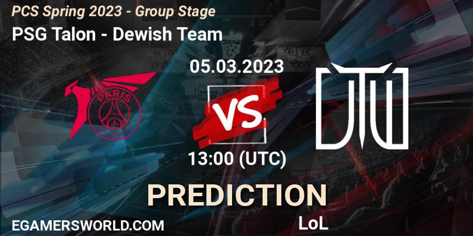 PSG Talon vs Dewish Team: Betting TIp, Match Prediction. 10.02.23. LoL, PCS Spring 2023 - Group Stage