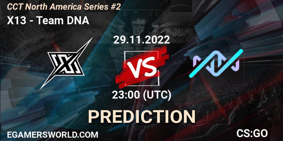 X13 vs Team DNA: Betting TIp, Match Prediction. 29.11.22. CS2 (CS:GO), CCT North America Series #2