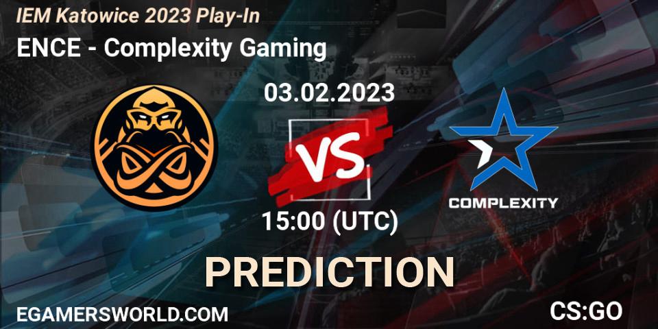 ENCE vs Complexity Gaming: Betting TIp, Match Prediction. 03.02.23. CS2 (CS:GO), IEM Katowice 2023 Play-In