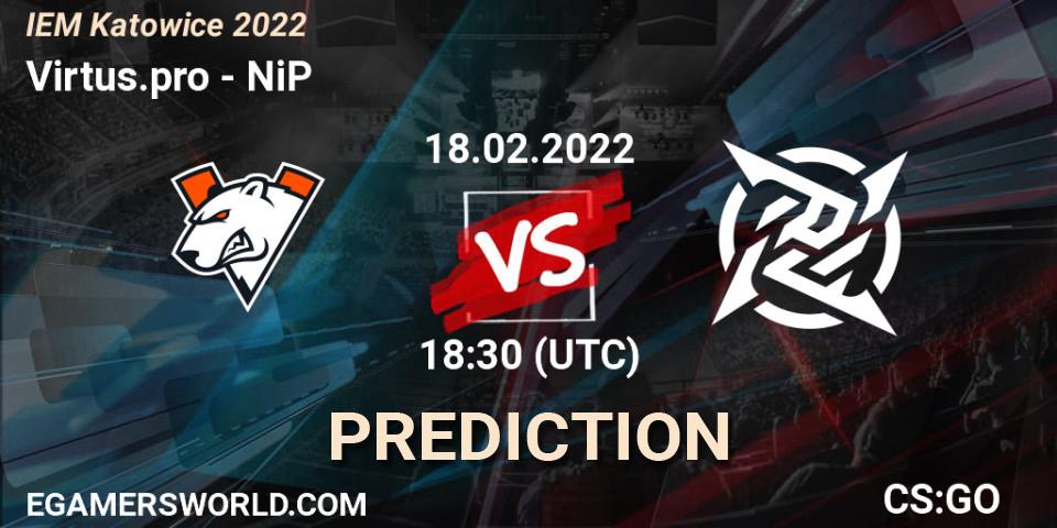 Virtus.pro vs NiP: Betting TIp, Match Prediction. 18.02.22. CS2 (CS:GO), IEM Katowice 2022