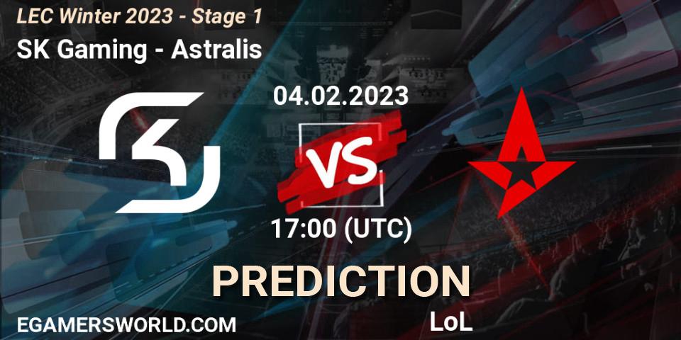 SK Gaming vs Astralis: Betting TIp, Match Prediction. 04.02.23. LoL, LEC Winter 2023 - Stage 1