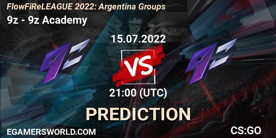 9z vs 9z Academy: Betting TIp, Match Prediction. 15.07.22. CS2 (CS:GO), FlowFiReLEAGUE 2022: Argentina Groups