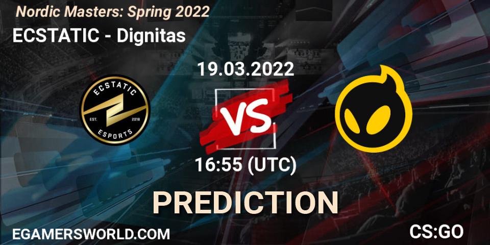 ECSTATIC vs Dignitas: Betting TIp, Match Prediction. 19.03.22. CS2 (CS:GO), Nordic Masters: Spring 2022