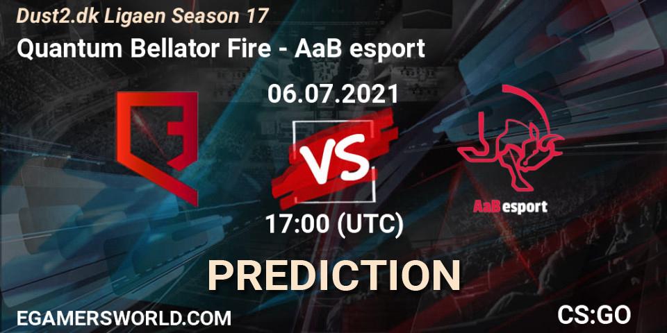 Quantum Bellator Fire vs AaB esport: Betting TIp, Match Prediction. 06.07.21. CS2 (CS:GO), Dust2.dk Ligaen Season 17