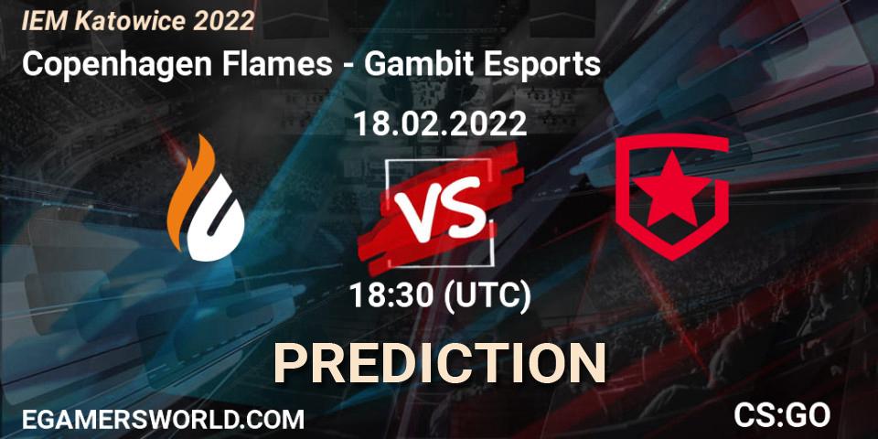 Copenhagen Flames vs Gambit Esports: Betting TIp, Match Prediction. 18.02.22. CS2 (CS:GO), IEM Katowice 2022