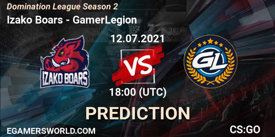 Izako Boars vs GamerLegion: Betting TIp, Match Prediction. 12.07.21. CS2 (CS:GO), Domination League Season 2