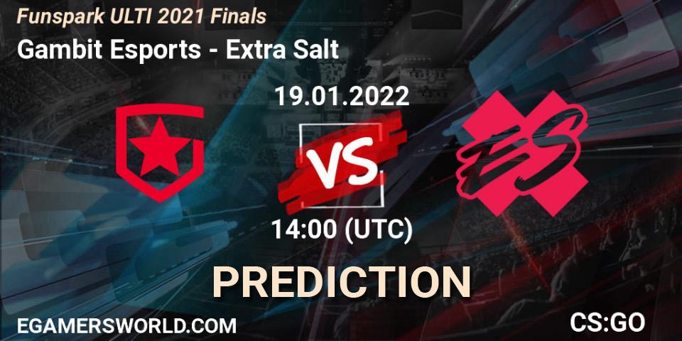 Gambit Esports vs Complexity Gaming: Betting TIp, Match Prediction. 19.01.22. CS2 (CS:GO), Funspark ULTI 2021 Finals
