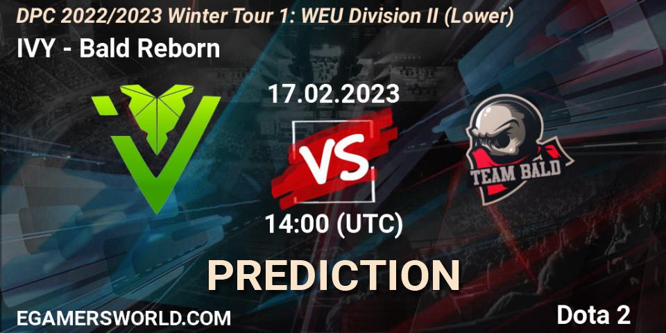 IVY vs Bald Reborn: Betting TIp, Match Prediction. 17.02.23. Dota 2, DPC 2022/2023 Winter Tour 1: WEU Division II (Lower)