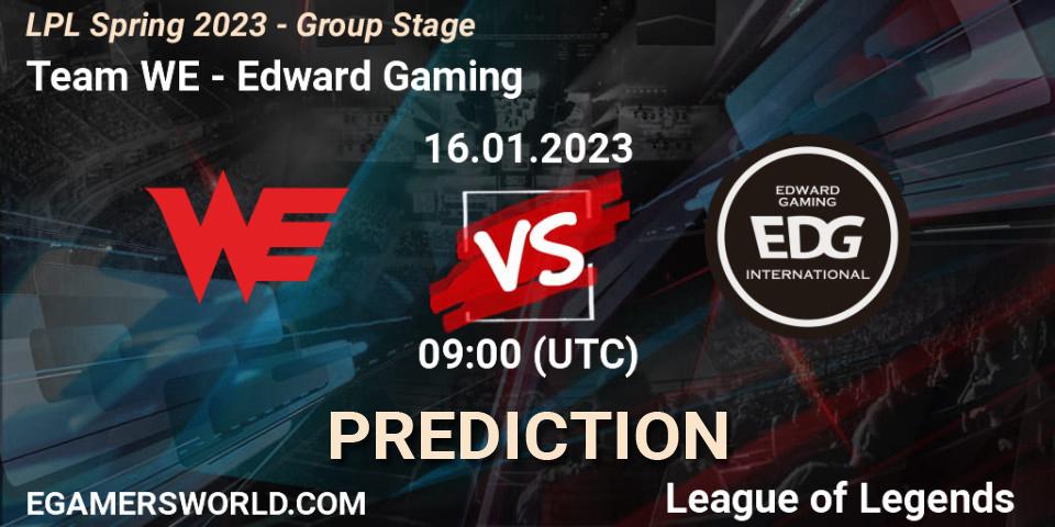 Team WE vs Edward Gaming: Betting TIp, Match Prediction. 16.01.23. LoL, LPL Spring 2023 - Group Stage