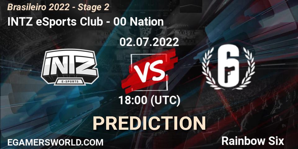 INTZ eSports Club vs 00 Nation: Betting TIp, Match Prediction. 02.07.22. Rainbow Six, Brasileirão 2022 - Stage 2