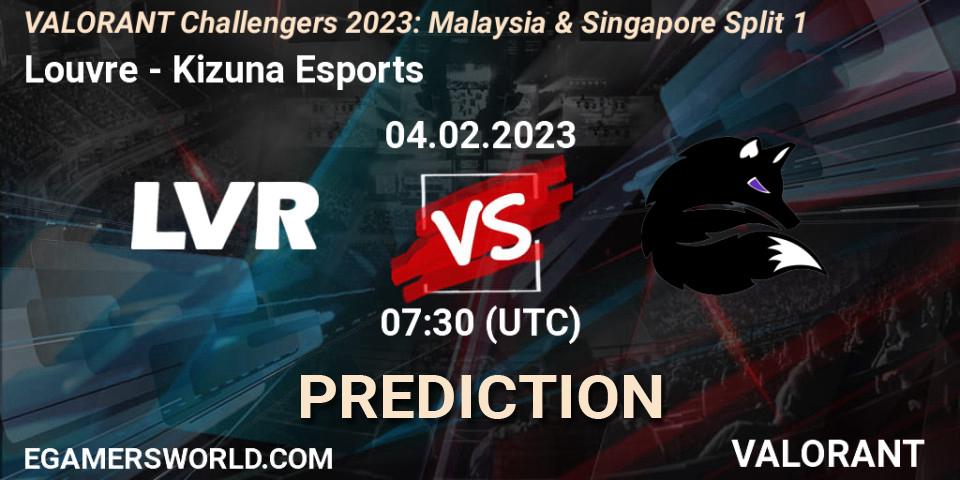 Louvre vs Kizuna Esports: Betting TIp, Match Prediction. 04.02.23. VALORANT, VALORANT Challengers 2023: Malaysia & Singapore Split 1