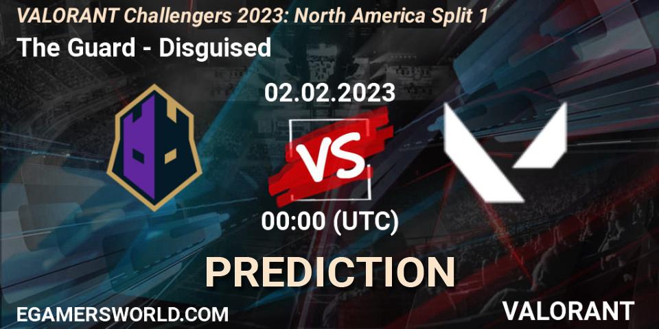 The Guard vs Disguised: Betting TIp, Match Prediction. 02.02.23. VALORANT, VALORANT Challengers 2023: North America Split 1