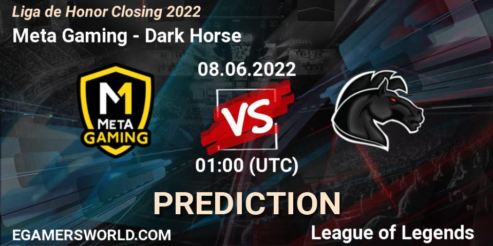Meta Gaming vs Dark Horse: Betting TIp, Match Prediction. 08.06.22. LoL, Liga de Honor Closing 2022