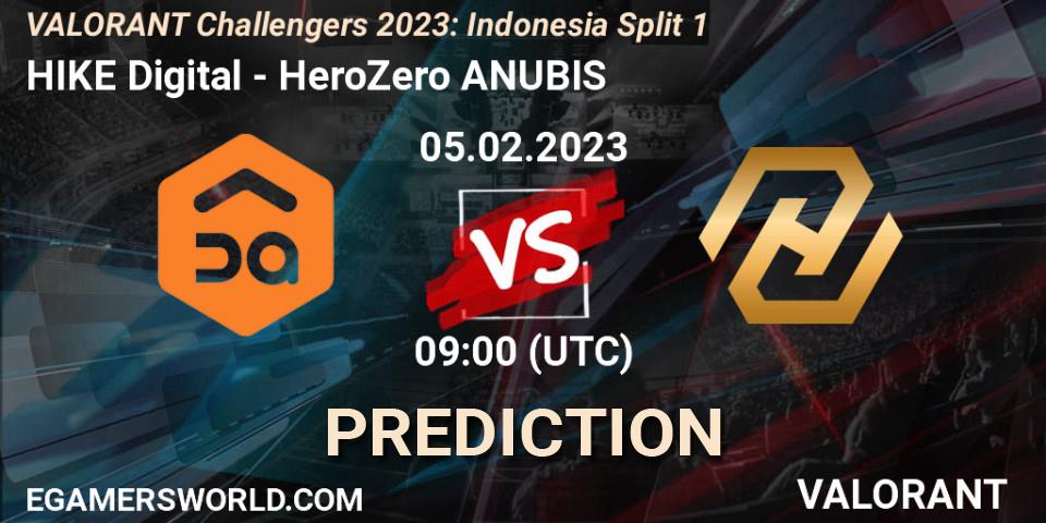 HIKE Digital vs HeroZero ANUBIS: Betting TIp, Match Prediction. 10.02.23. VALORANT, VALORANT Challengers 2023: Indonesia Split 1