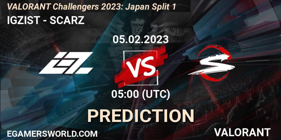 IGZIST vs SCARZ: Betting TIp, Match Prediction. 05.02.23. VALORANT, VALORANT Challengers 2023: Japan Split 1