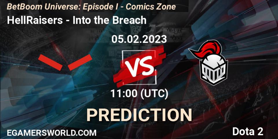 HellRaisers vs Into the Breach: Betting TIp, Match Prediction. 05.02.23. Dota 2, BetBoom Universe: Episode I - Comics Zone