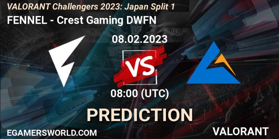 FENNEL vs Crest Gaming DWFN: Betting TIp, Match Prediction. 08.02.23. VALORANT, VALORANT Challengers 2023: Japan Split 1