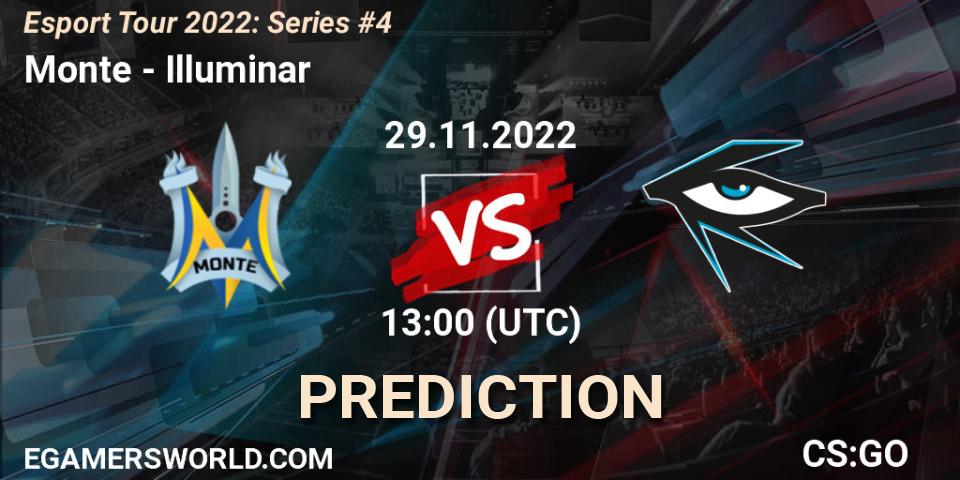 Monte vs Illuminar: Betting TIp, Match Prediction. 29.11.22. CS2 (CS:GO), Esport Tour 2022: Series #4