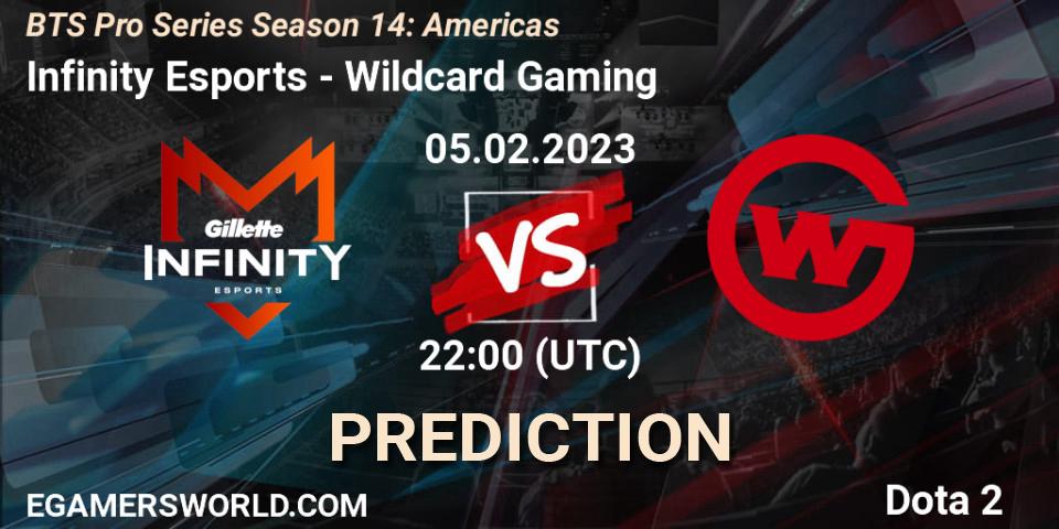 Infinity Esports vs Wildcard Gaming: Betting TIp, Match Prediction. 05.02.23. Dota 2, BTS Pro Series Season 14: Americas