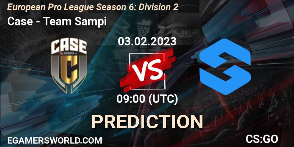 Case vs Team Sampi: Betting TIp, Match Prediction. 07.02.23. CS2 (CS:GO), European Pro League Season 6: Division 2
