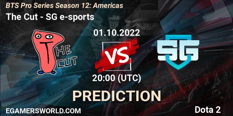 The Cut vs SG e-sports: Betting TIp, Match Prediction. 01.10.22. Dota 2, BTS Pro Series Season 12: Americas