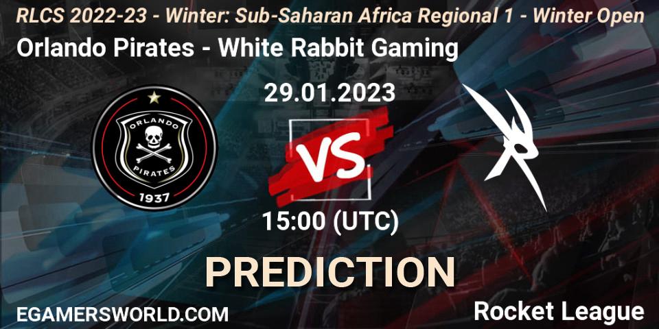 Orlando Pirates vs White Rabbit Gaming: Betting TIp, Match Prediction. 29.01.23. Rocket League, RLCS 2022-23 - Winter: Sub-Saharan Africa Regional 1 - Winter Open