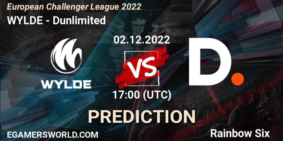 WYLDE vs Dunlimited: Betting TIp, Match Prediction. 02.12.22. Rainbow Six, European Challenger League 2022