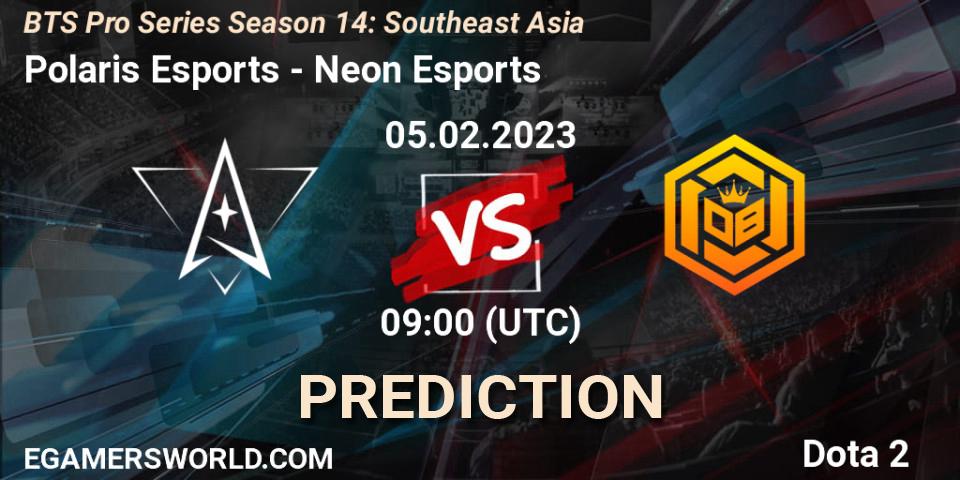 Polaris Esports vs Neon Esports: Betting TIp, Match Prediction. 05.02.23. Dota 2, BTS Pro Series Season 14: Southeast Asia