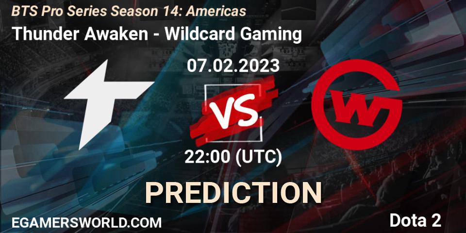 Thunder Awaken vs Wildcard Gaming: Betting TIp, Match Prediction. 07.02.23. Dota 2, BTS Pro Series Season 14: Americas