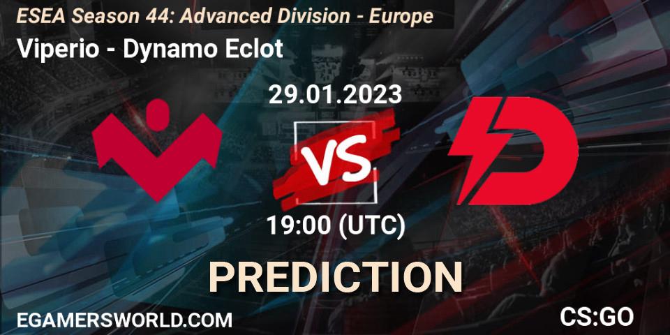 Viperio vs Dynamo Eclot: Betting TIp, Match Prediction. 29.01.23. CS2 (CS:GO), ESEA Season 44: Advanced Division - Europe