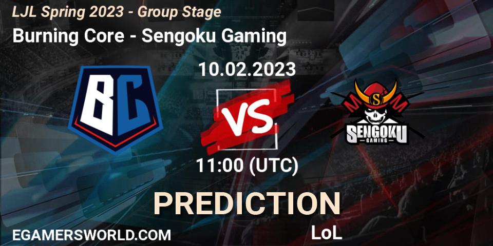 Burning Core vs Sengoku Gaming: Betting TIp, Match Prediction. 10.02.23. LoL, LJL Spring 2023 - Group Stage