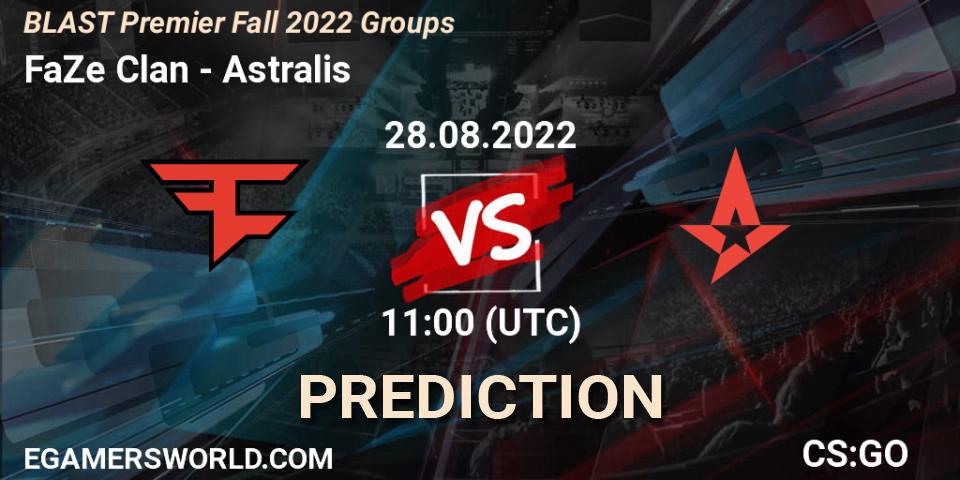 FaZe Clan vs Astralis: Betting TIp, Match Prediction. 28.08.22. CS2 (CS:GO), BLAST Premier Fall 2022 Groups
