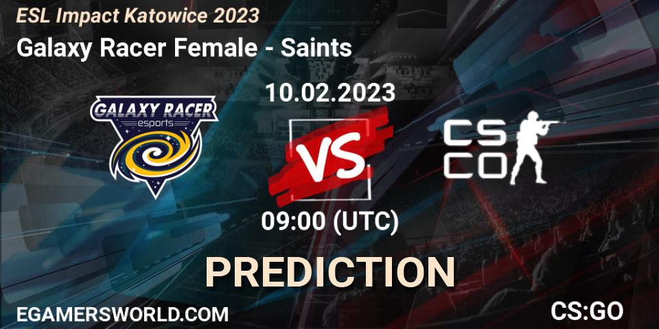 Galaxy Racer Female vs Saints: Betting TIp, Match Prediction. 10.02.23. CS2 (CS:GO), ESL Impact Katowice 2023