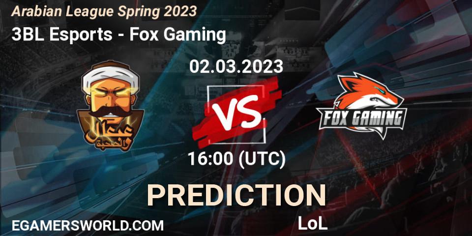 3BL Esports vs Fox Gaming: Betting TIp, Match Prediction. 09.02.23. LoL, Arabian League Spring 2023