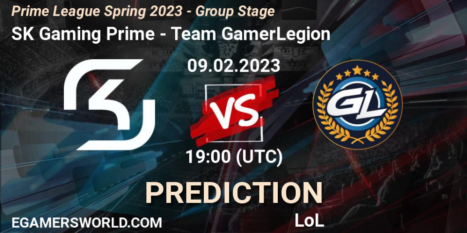 SK Gaming Prime vs Team GamerLegion: Betting TIp, Match Prediction. 09.02.23. LoL, Prime League Spring 2023 - Group Stage