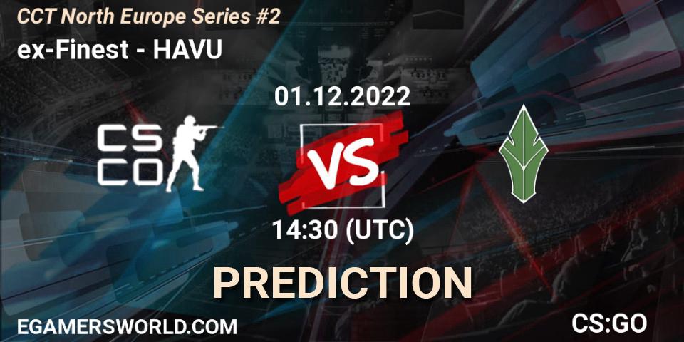 ex-Finest vs HAVU: Betting TIp, Match Prediction. 01.12.22. CS2 (CS:GO), CCT North Europe Series #2